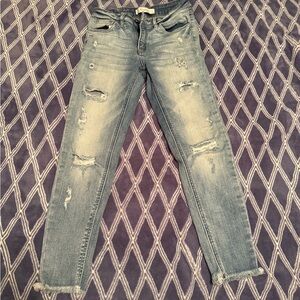 KanCan Light Blue Distressed Skinny Jeans